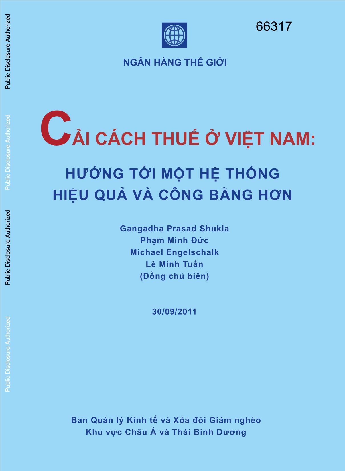 Cải cách thuế ở Việt Nam: Hướng tới một hệ thống hiệu quả và công bằng hơn trang 1