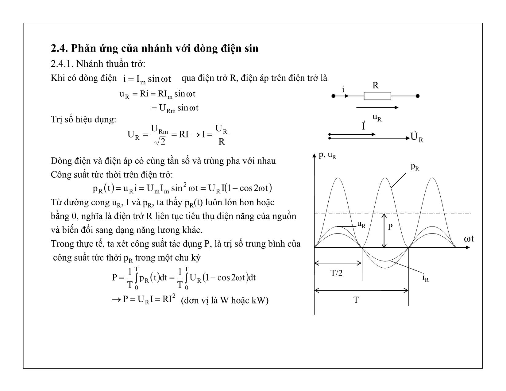 Bài giảng Mạch điện tử - Chương 2: Dòng điện sin trang 7