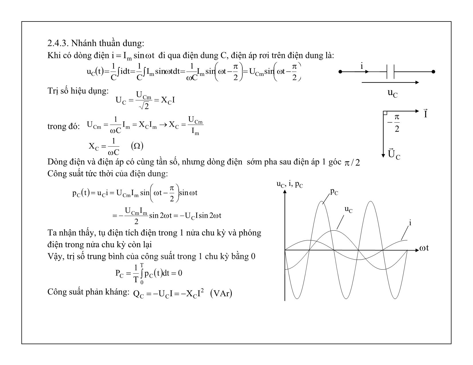 Bài giảng Mạch điện tử - Chương 2: Dòng điện sin trang 9