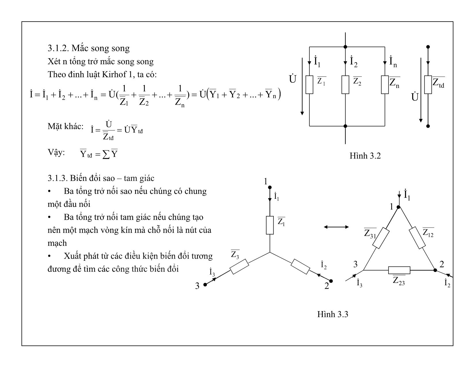Bài giảng Mạch điện tử - Chương 3: Các phương pháp phân tích mạch điện trang 2