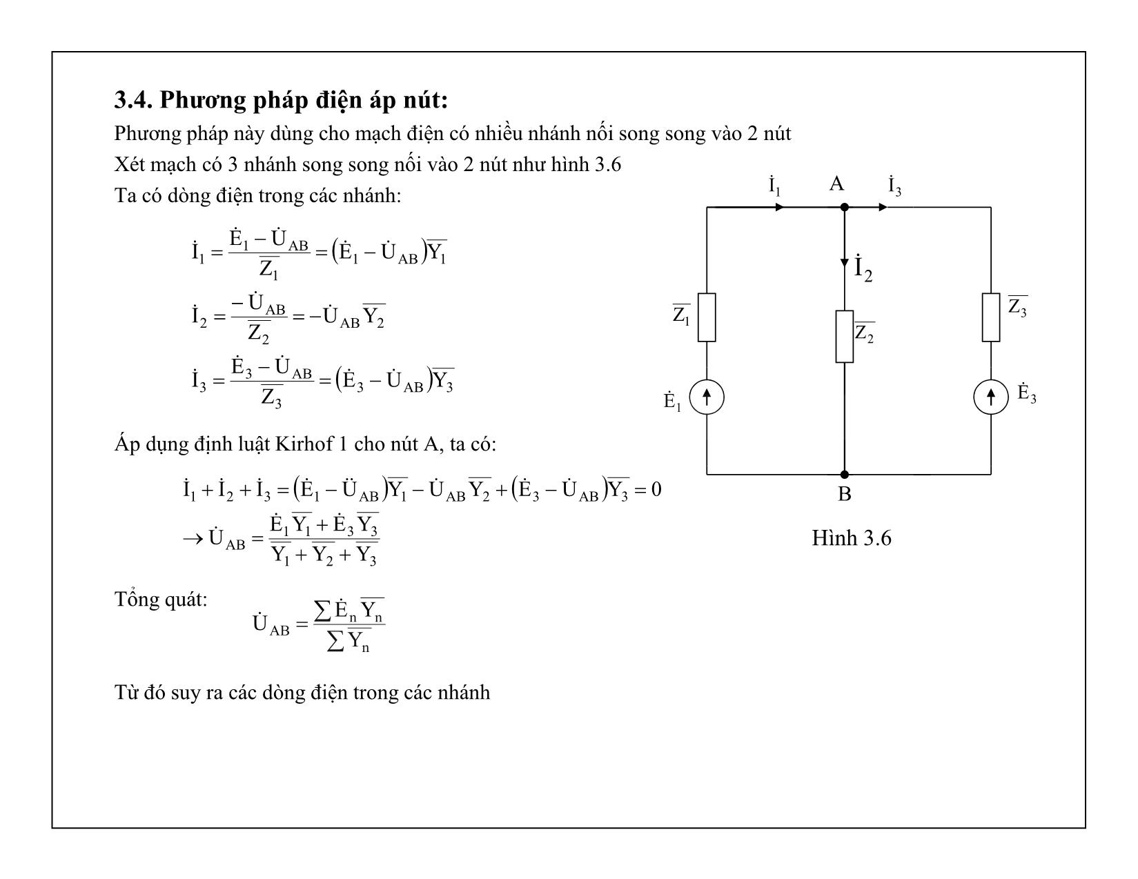 Bài giảng Mạch điện tử - Chương 3: Các phương pháp phân tích mạch điện trang 7