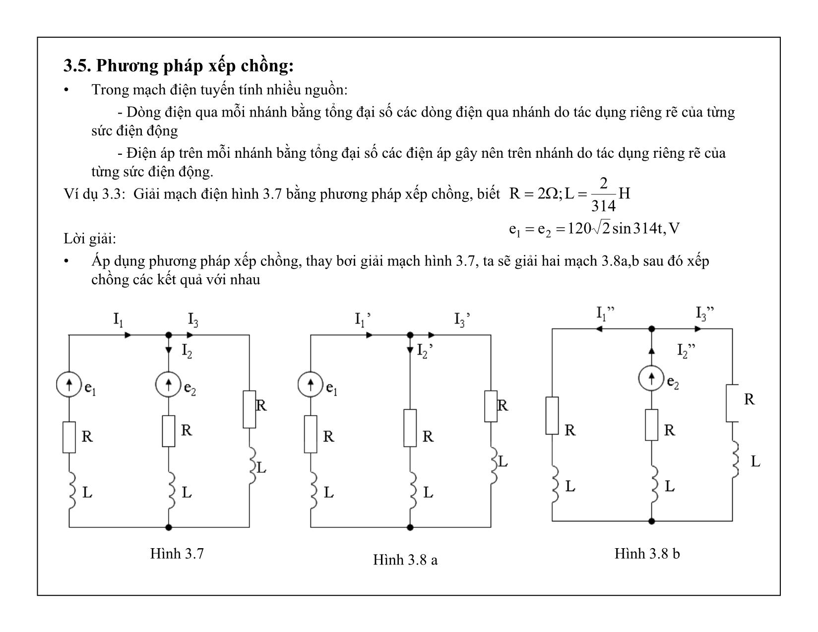 Bài giảng Mạch điện tử - Chương 3: Các phương pháp phân tích mạch điện trang 8