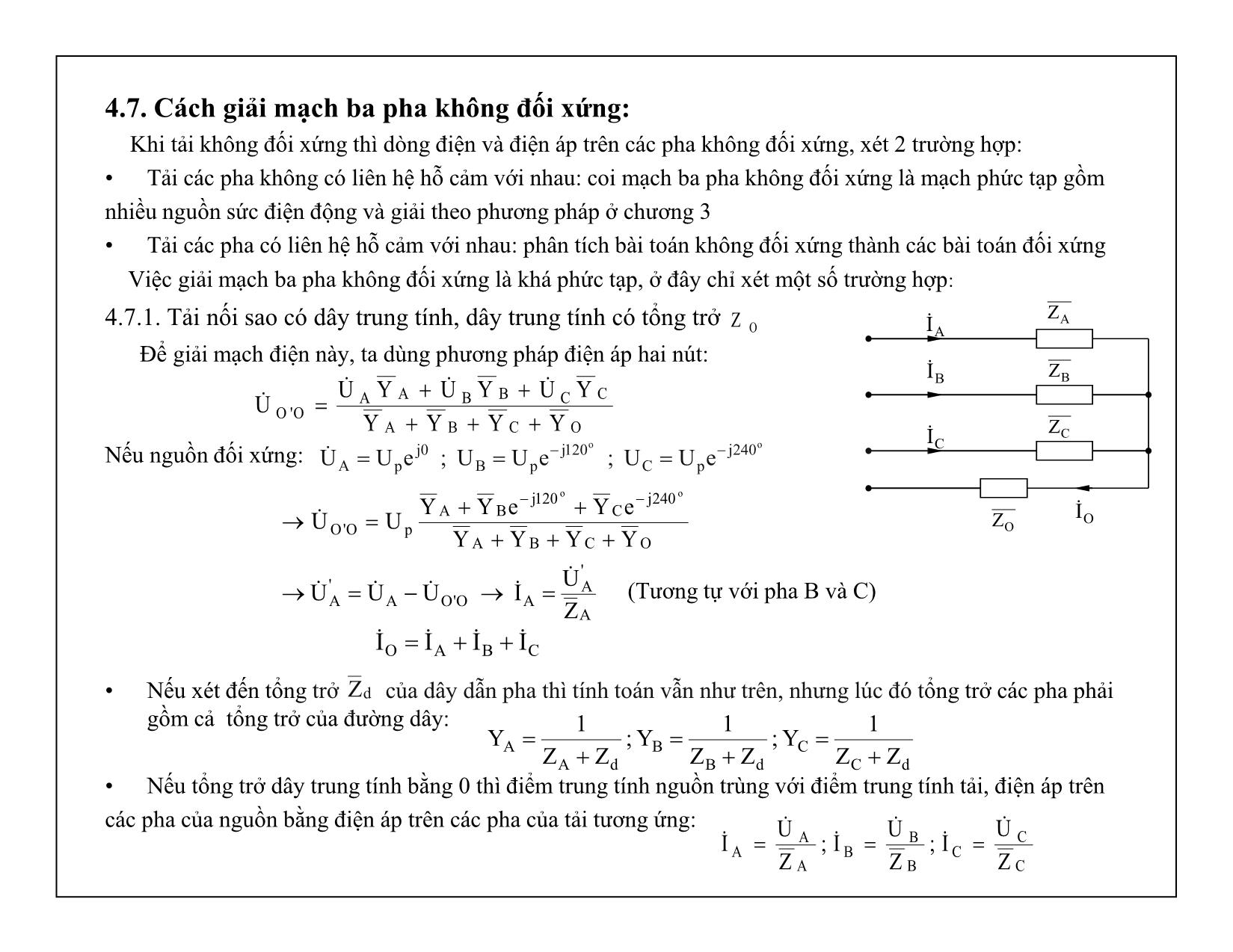 Bài giảng Mạch điện tử - Chương 4: Mạch điện ba pha trang 10