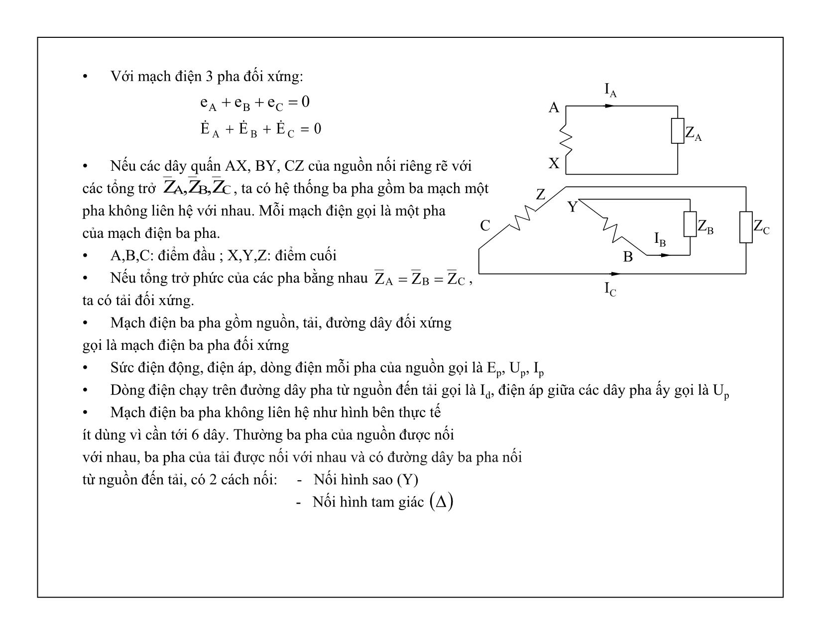 Bài giảng Mạch điện tử - Chương 4: Mạch điện ba pha trang 2