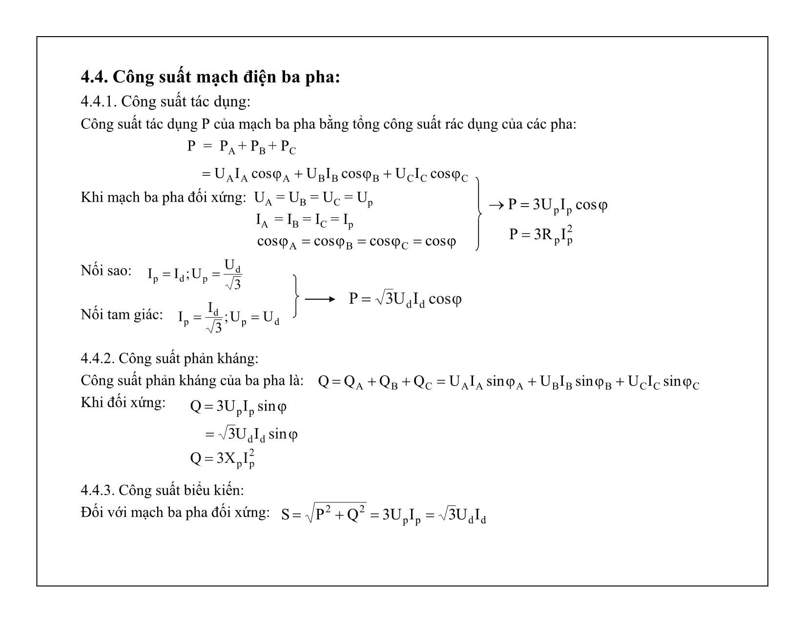 Bài giảng Mạch điện tử - Chương 4: Mạch điện ba pha trang 5