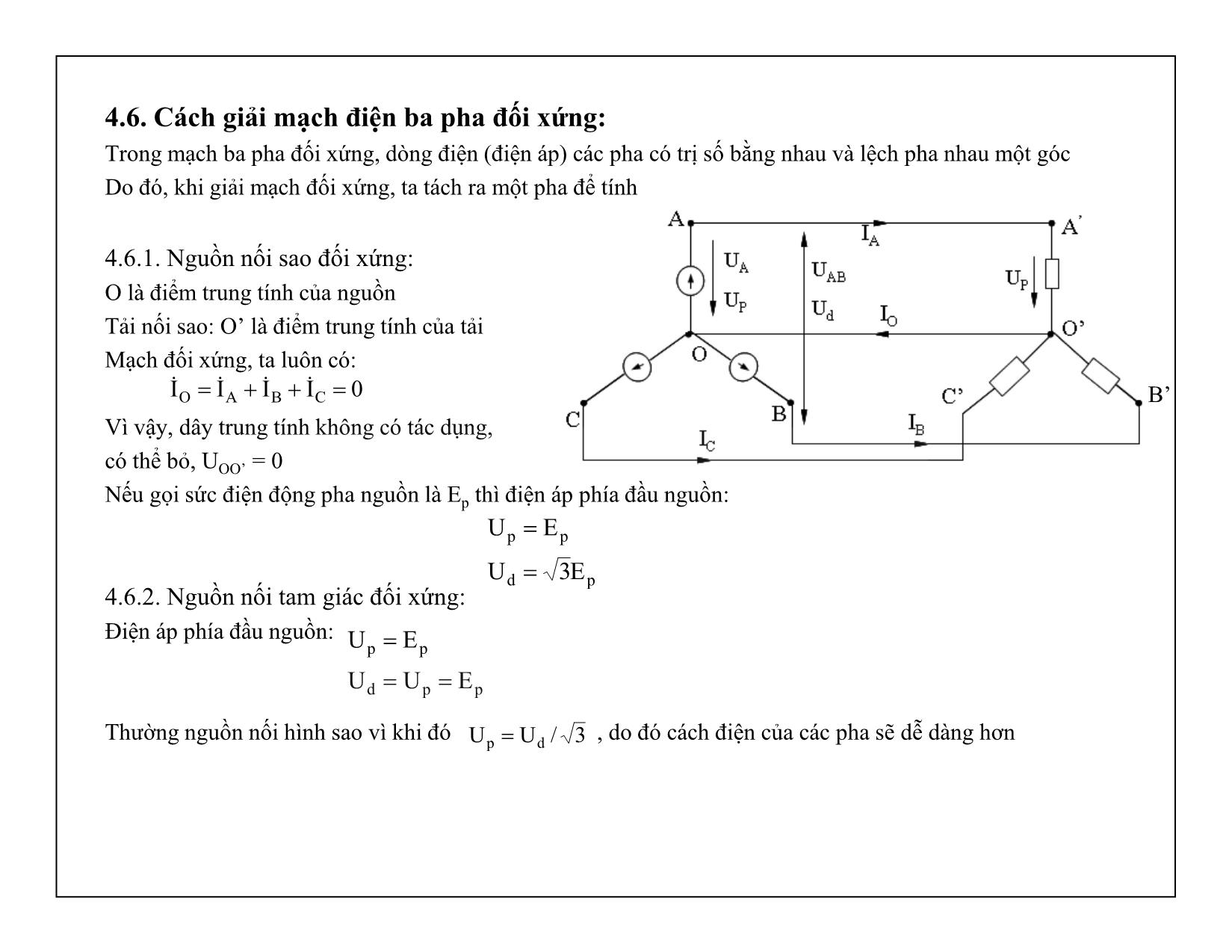 Bài giảng Mạch điện tử - Chương 4: Mạch điện ba pha trang 7