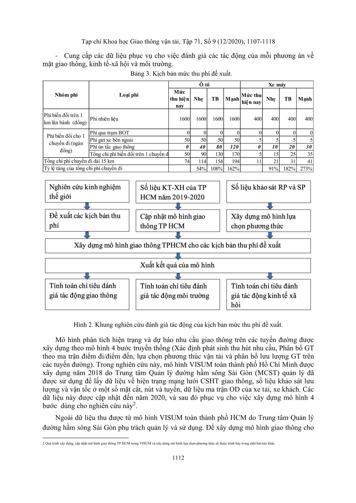 Impact assessment of congestion charge scenarios in hcmc using simulation method in visum trang 6