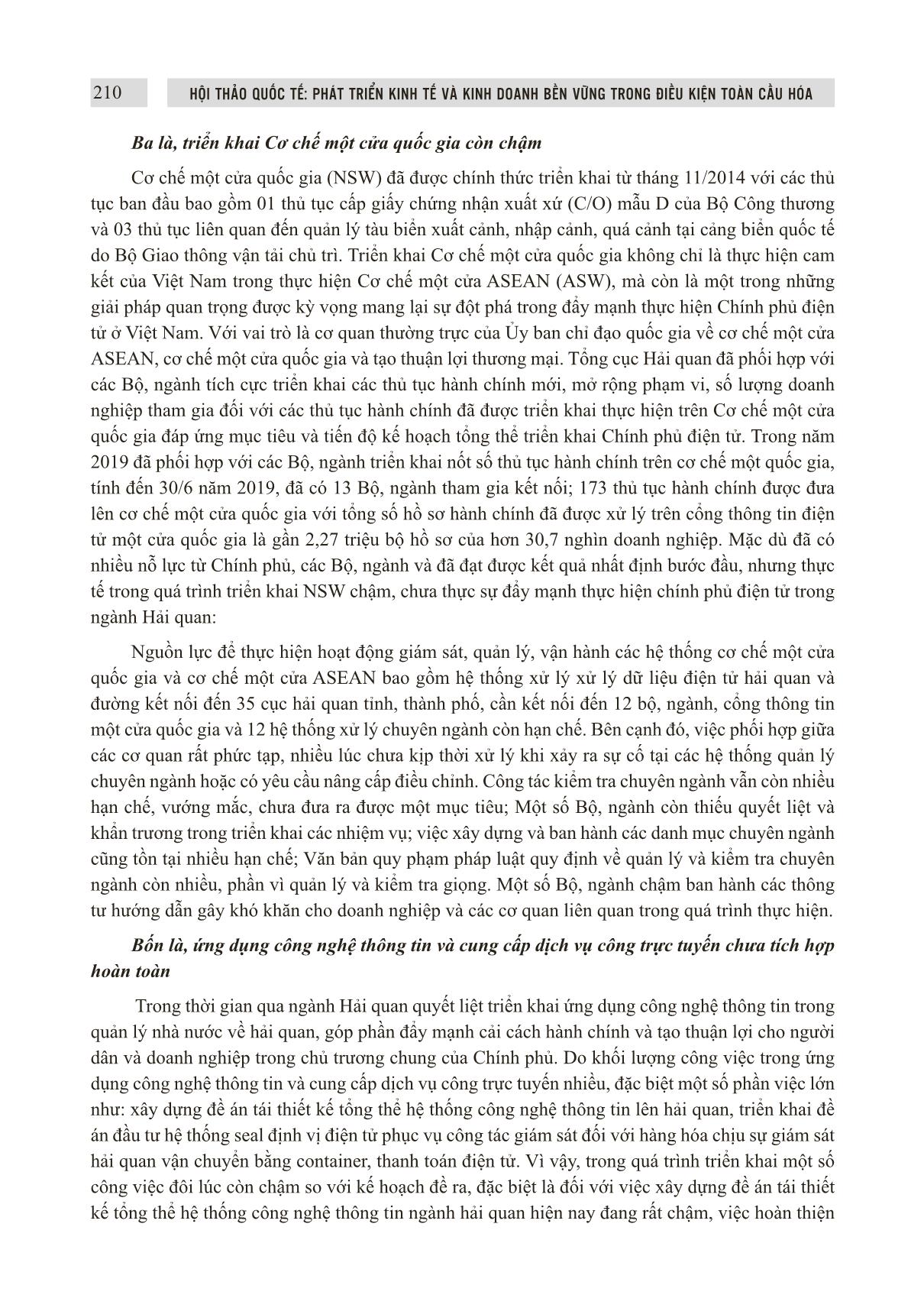 Đẩy mạnh phát triển chính phủ điện tử trong ngành hải quan giai đoạn 2019 - 2020 và định hướng đến 2025 trang 5