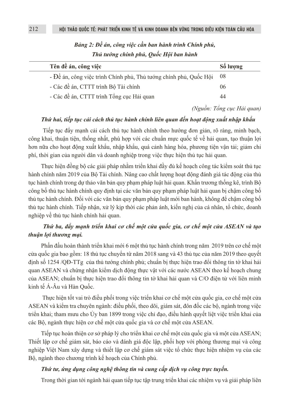 Đẩy mạnh phát triển chính phủ điện tử trong ngành hải quan giai đoạn 2019 - 2020 và định hướng đến 2025 trang 7