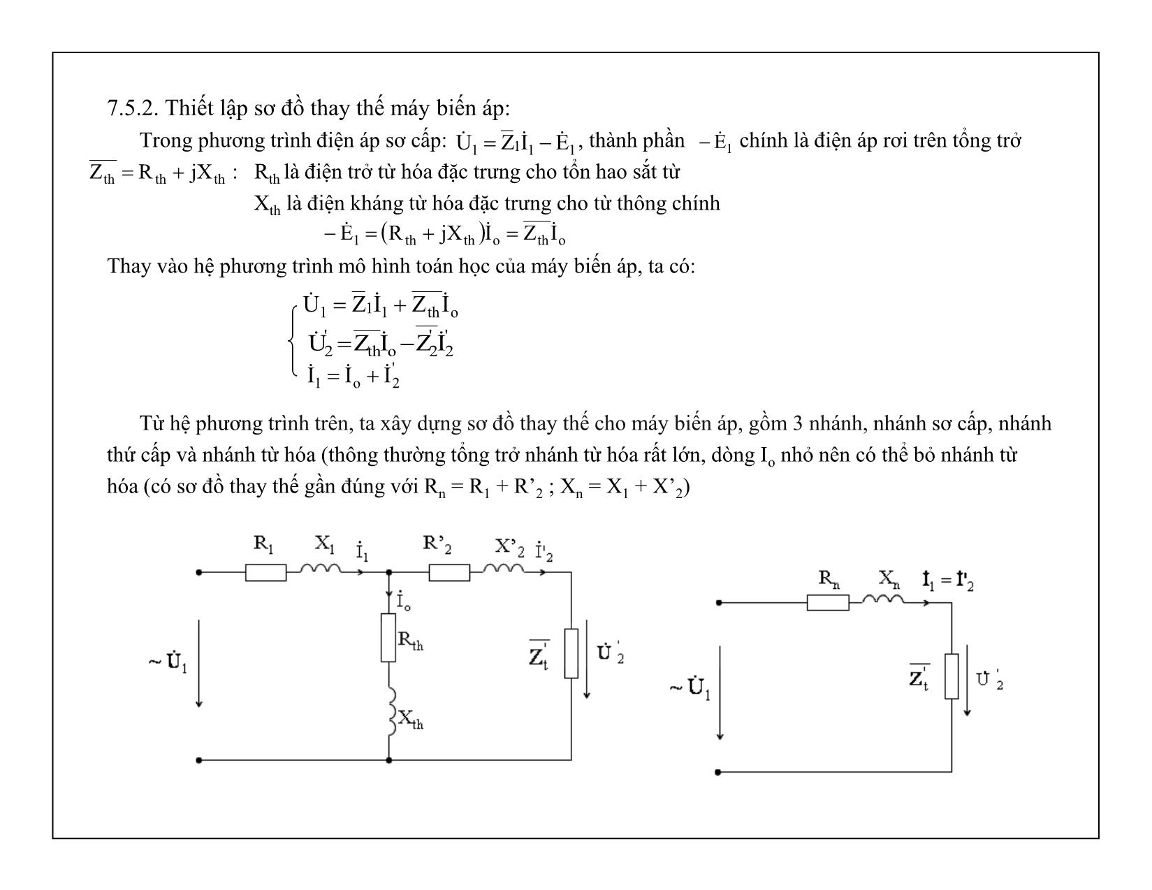 Bài giảng Mạch điện tử - Chương 7: Máy biến áp trang 10