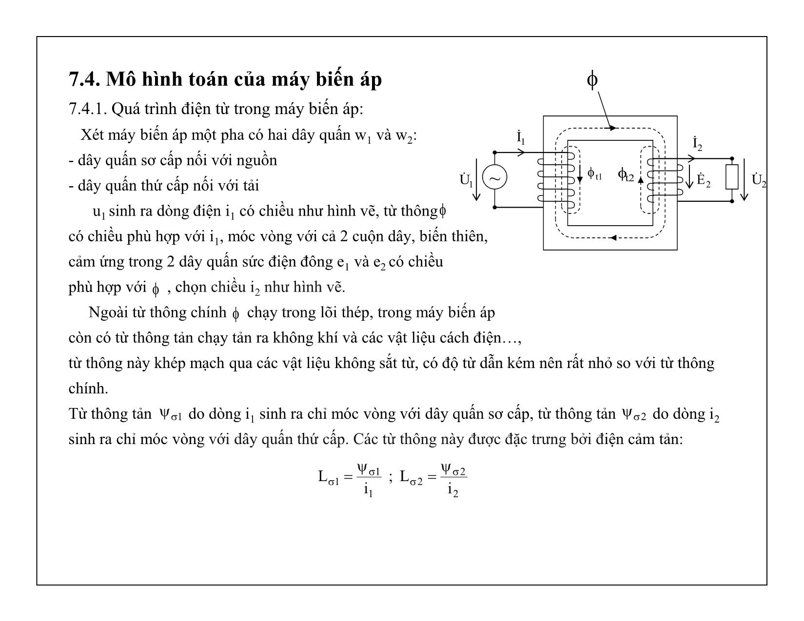 Bài giảng Mạch điện tử - Chương 7: Máy biến áp trang 6