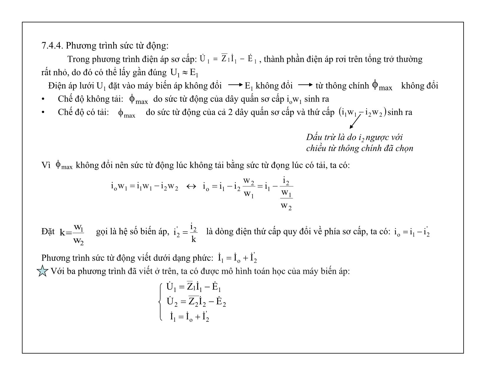 Bài giảng Mạch điện tử - Chương 7: Máy biến áp trang 8