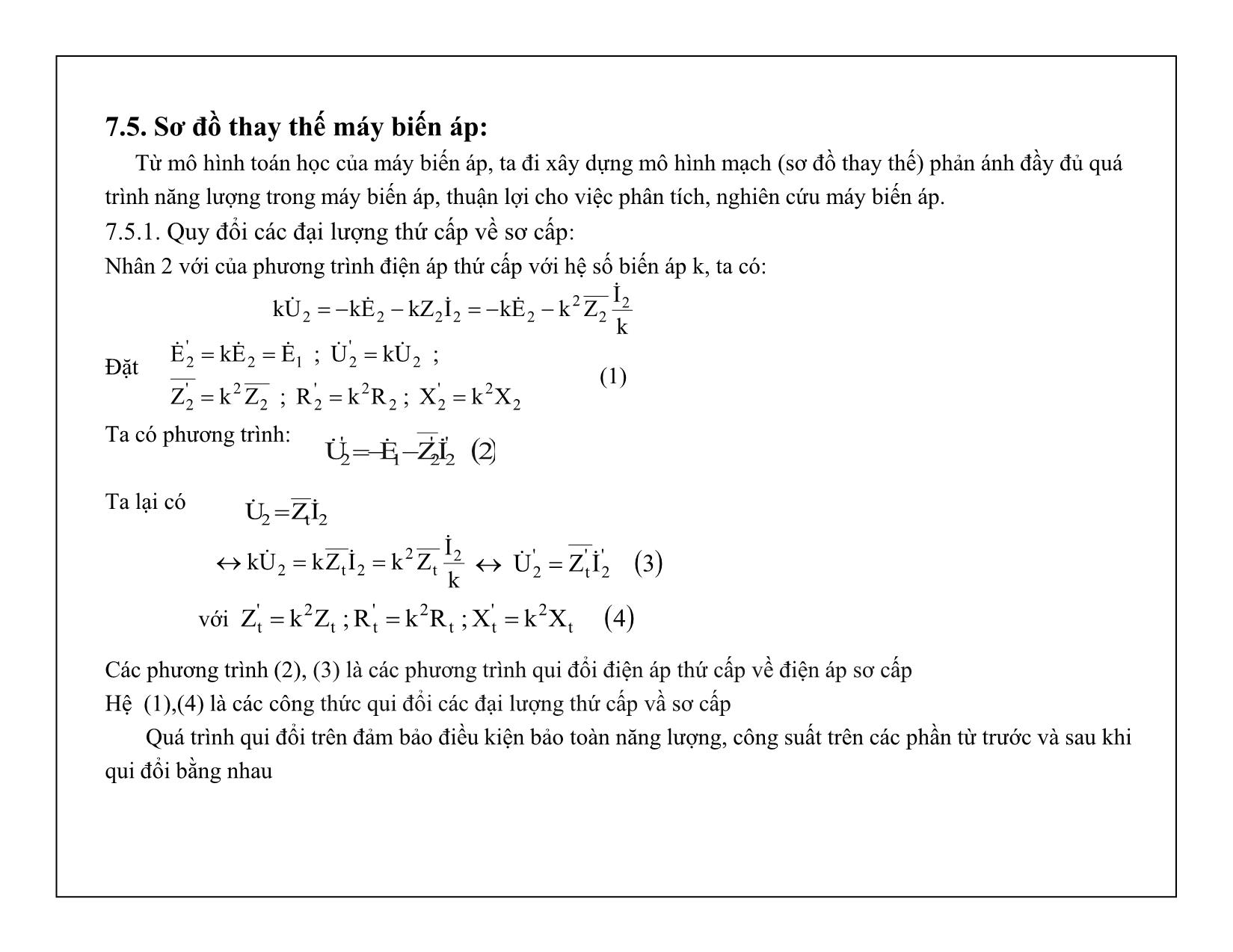 Bài giảng Mạch điện tử - Chương 7: Máy biến áp trang 9