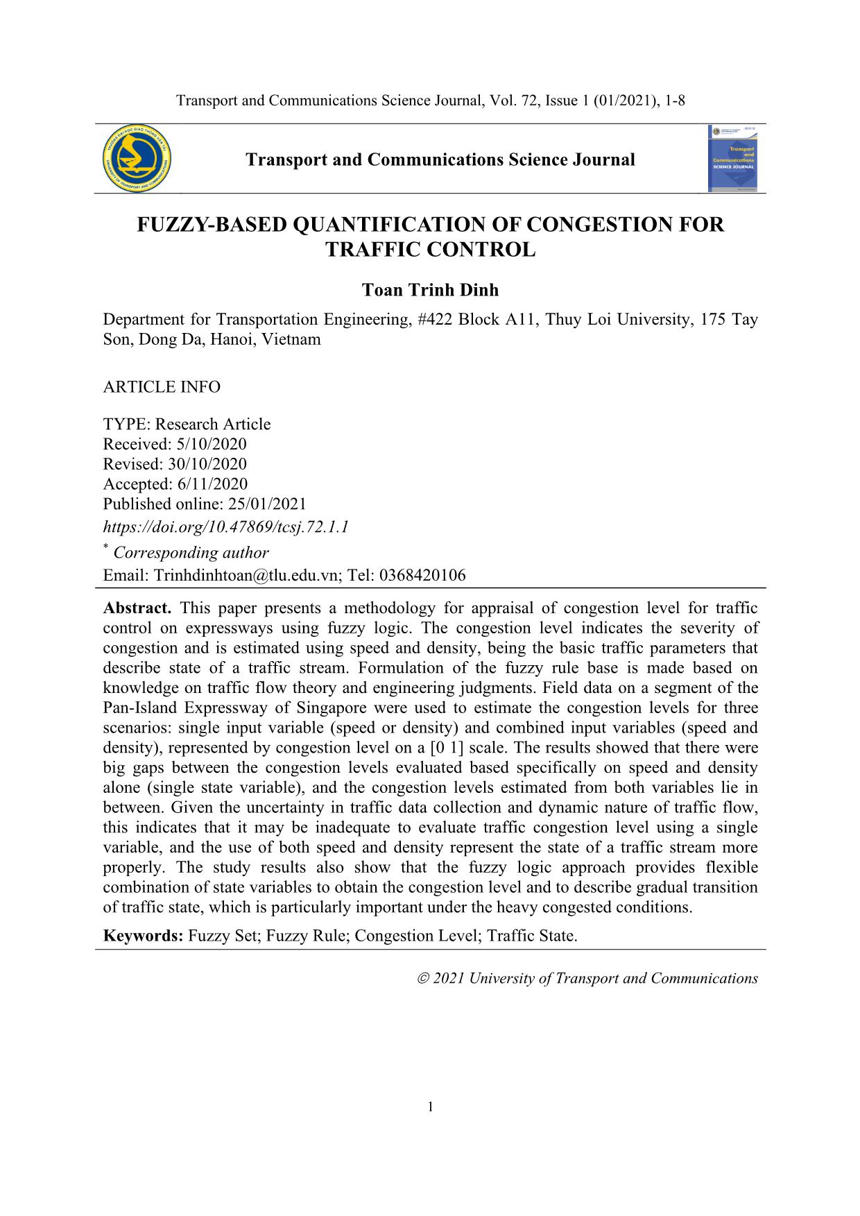 Fuzzy-Based quantification of congestion for traffic control trang 1