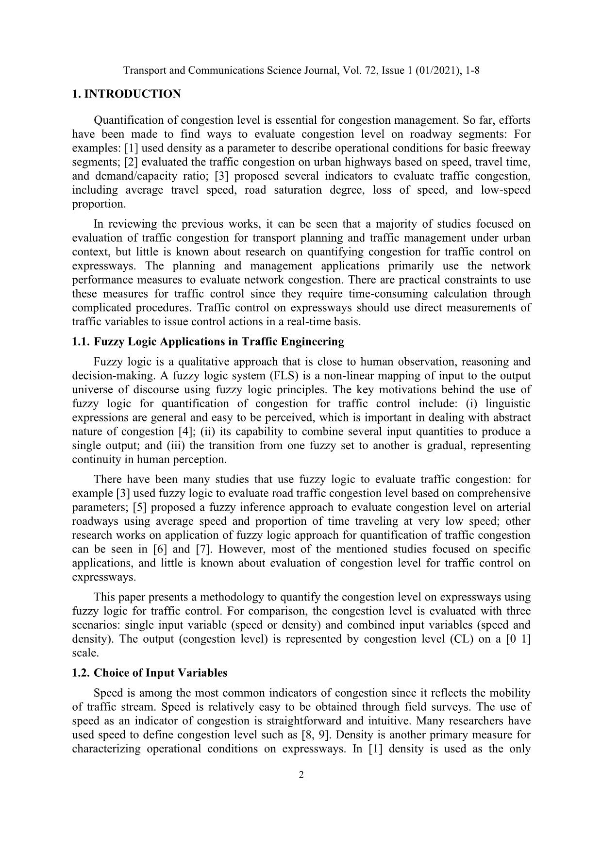 Fuzzy-Based quantification of congestion for traffic control trang 2