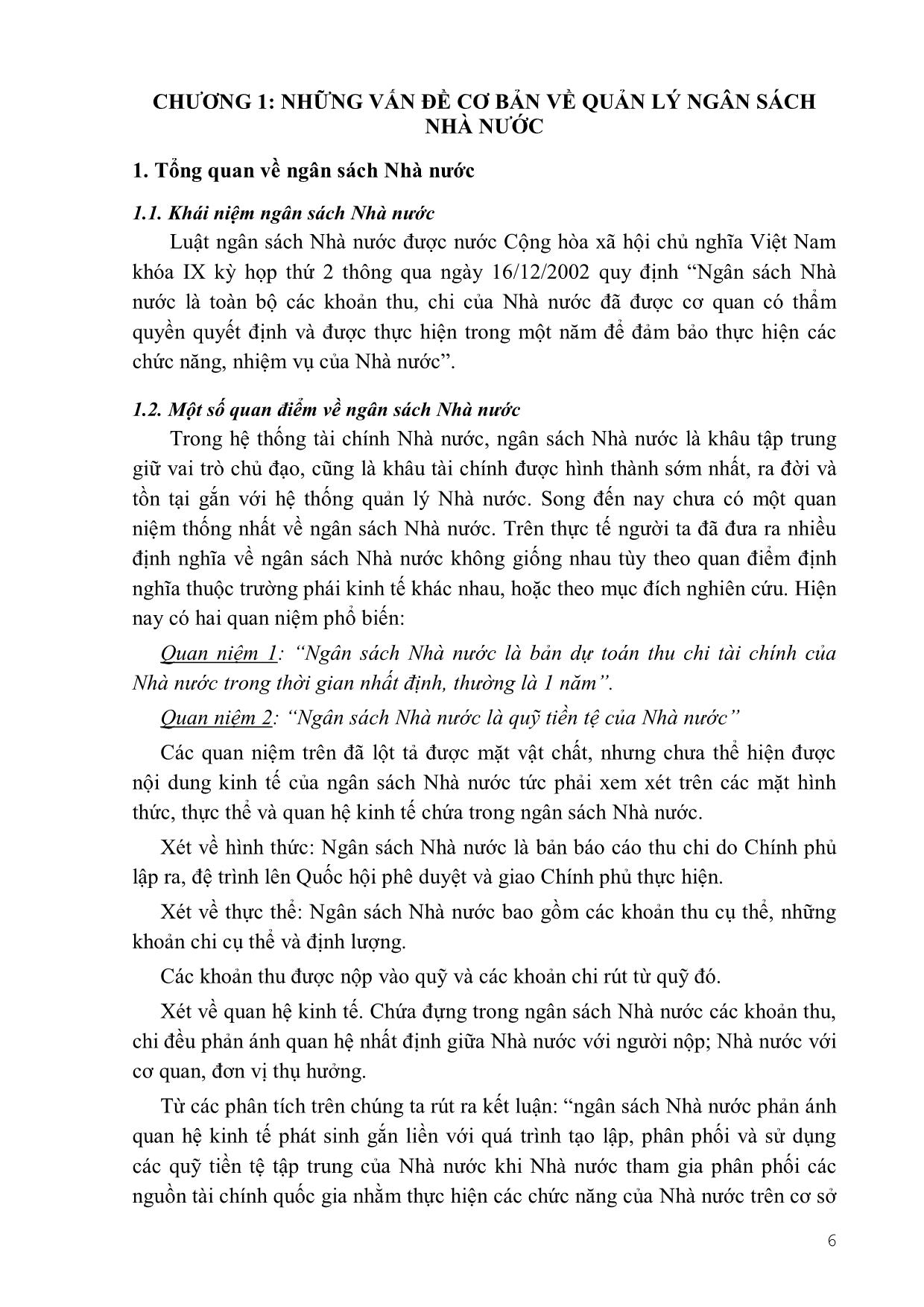 Giáo trình Kế toán doanh nghiệp - Quản lý ngân sách (Phần 1) trang 7