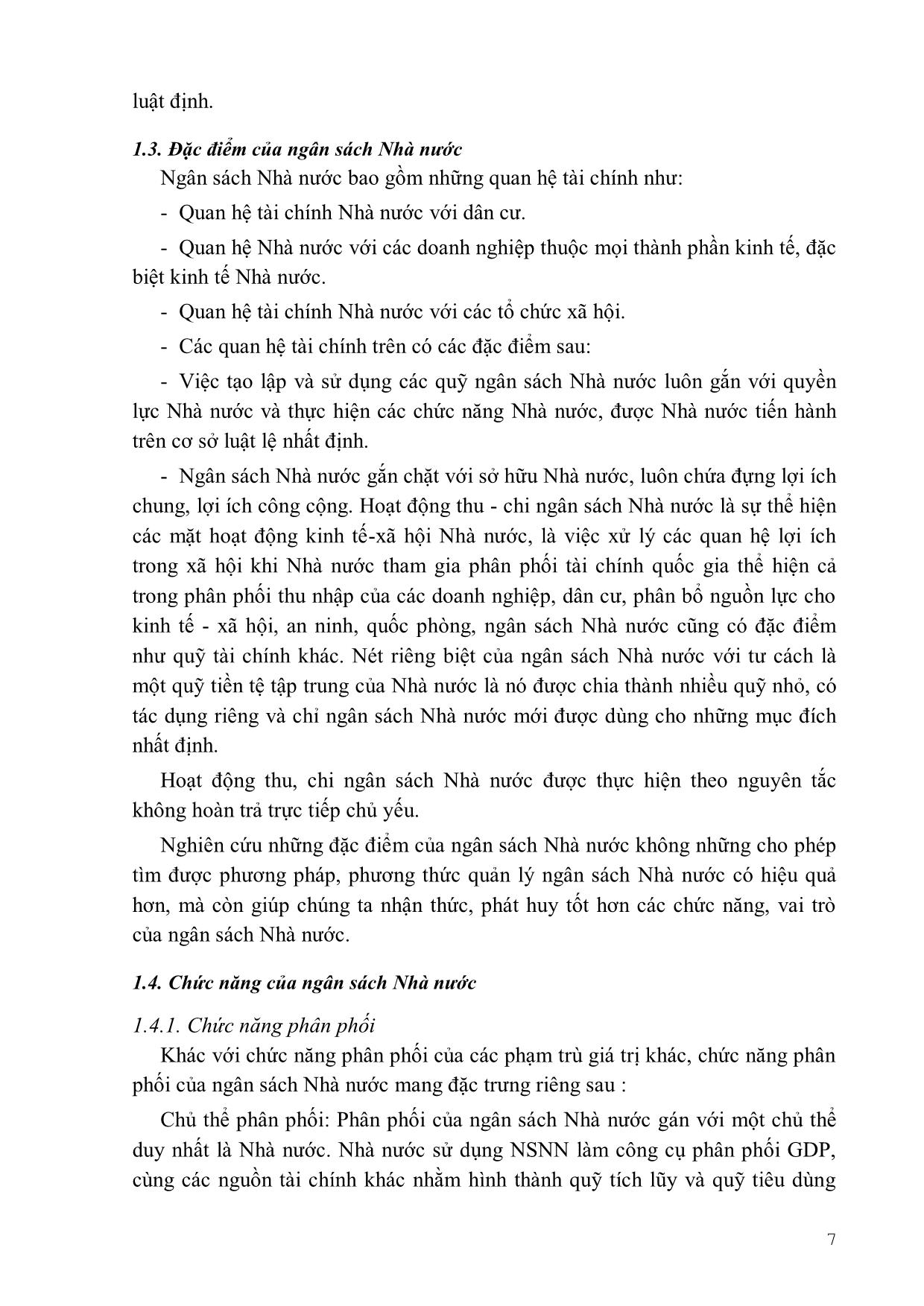 Giáo trình Kế toán doanh nghiệp - Quản lý ngân sách (Phần 1) trang 8