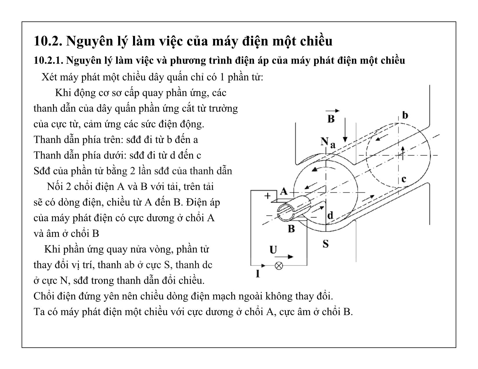 Bài giảng Mạch điện tử - Chương 10: Máy điện một chiều trang 4