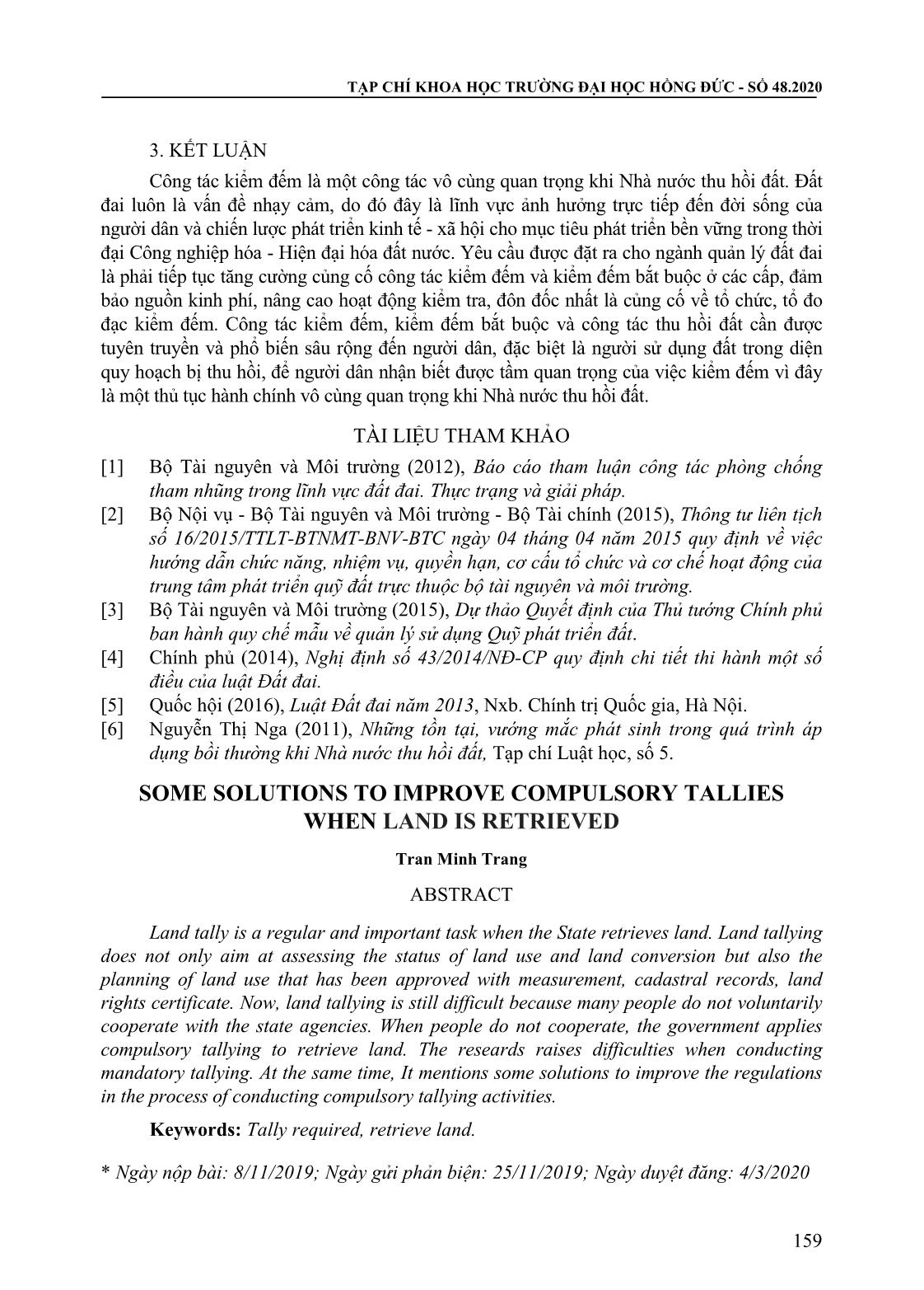 Một số giải pháp nhằm nâng cao hoạt động kiểm đếm bắt buộc hi nhà nước thu hồi đất trang 7