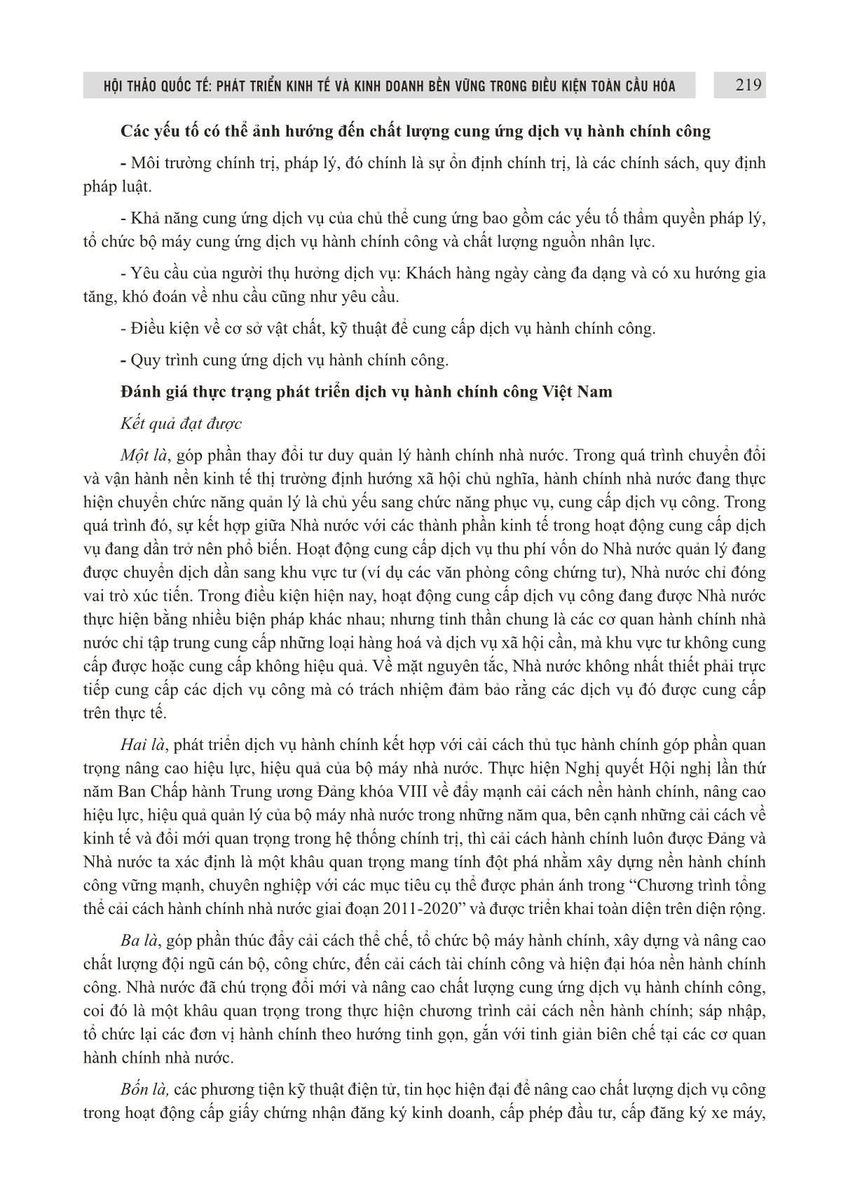 Phát triển thị trường dịch vụ hành chính công Việt Nam - Thực trạng và giải pháp trang 4