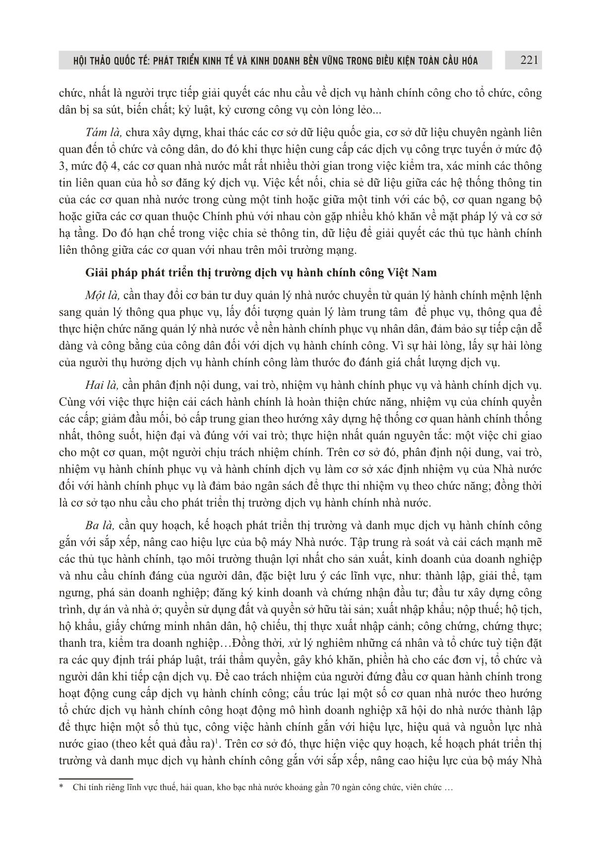 Phát triển thị trường dịch vụ hành chính công Việt Nam - Thực trạng và giải pháp trang 6