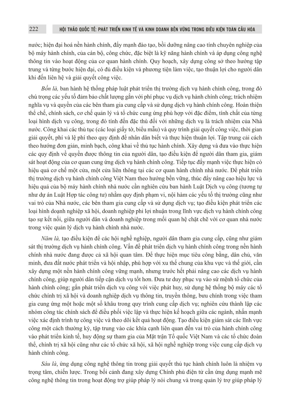 Phát triển thị trường dịch vụ hành chính công Việt Nam - Thực trạng và giải pháp trang 7