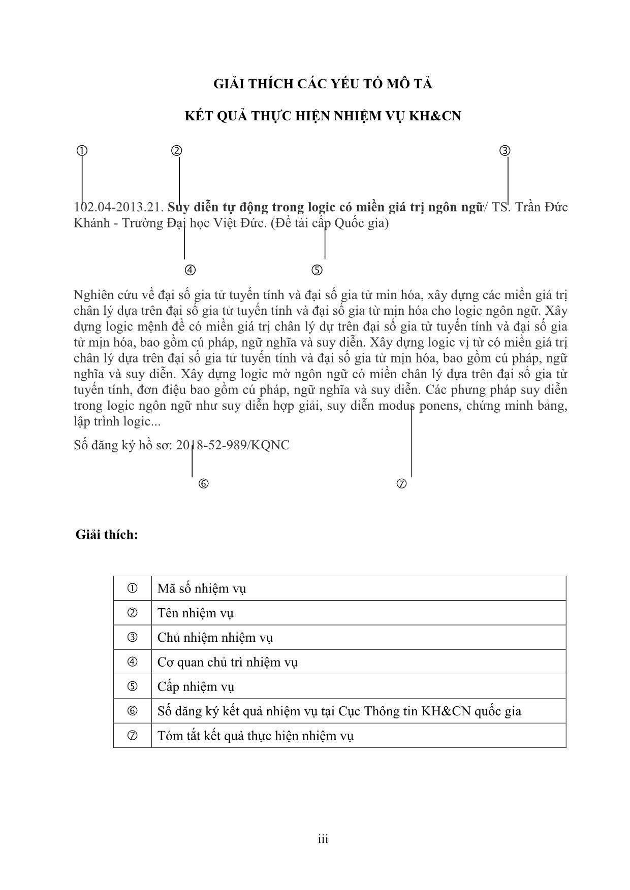 Thông báo kết quả thực hiện nhiệm vụ khoa học và công nghệ - Số 4 - Năm 2019 trang 4