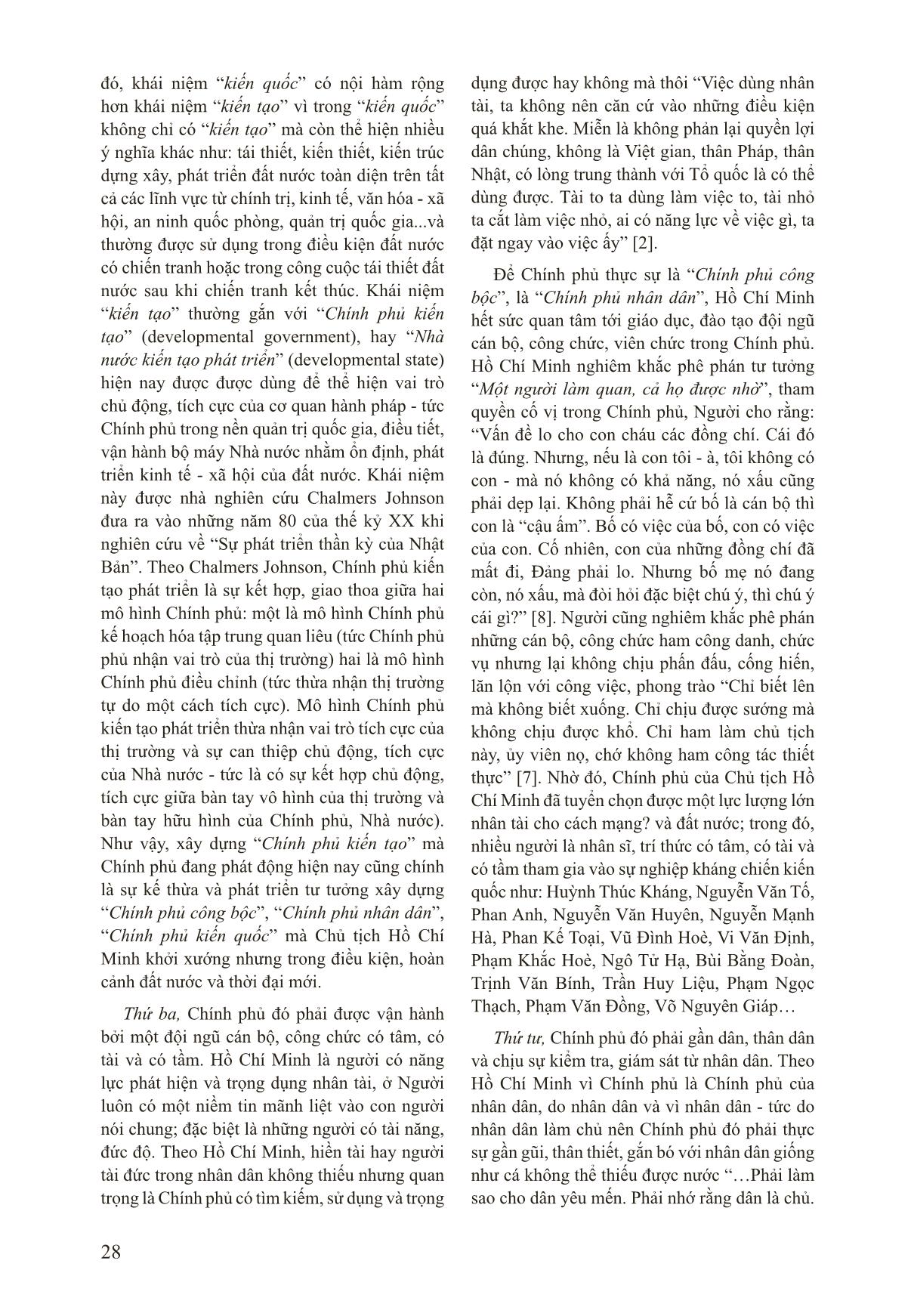 Vận dụng tư tưởng Hồ Chí Minh về “Chính phủ là công bộc của dân” trong xây dựng chính phủ kiến tạo tại Việt Nam hiện nay trang 3