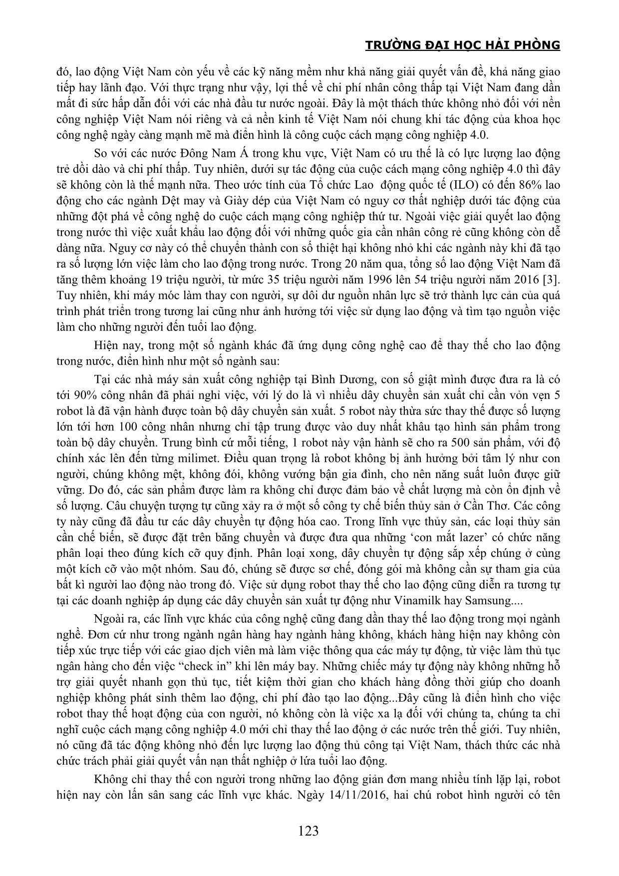 Ảnh hưởng của cuộc cách mạng công nghiệp 4.0 tới việc sử dụng lao động tại Việt Nam trang 4