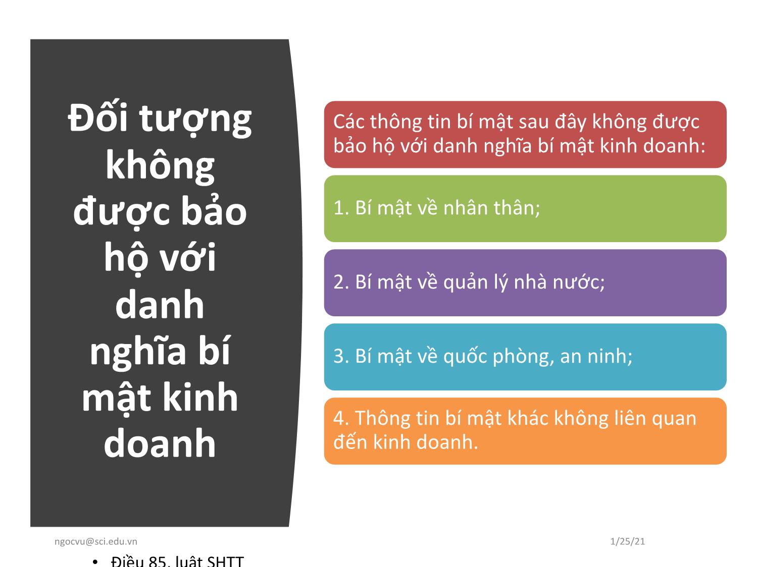 Bài giảng Quản trị bí mật kinh doanh trang 10