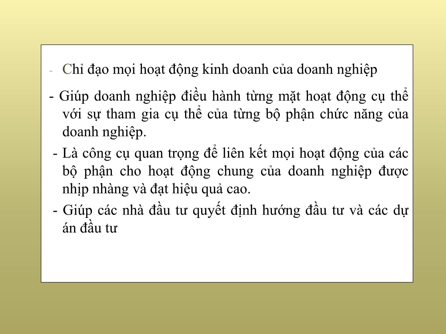 Bài giảng Phân tích hoạt động kinh doanh trang 8