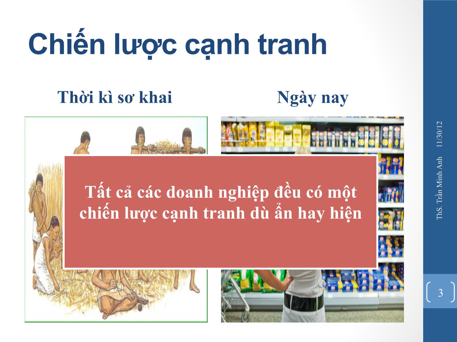 Bài giảng Quản trị chiến lược - Chương 4: Chiến lược cạnh tranh - Trần Minh Anh trang 3