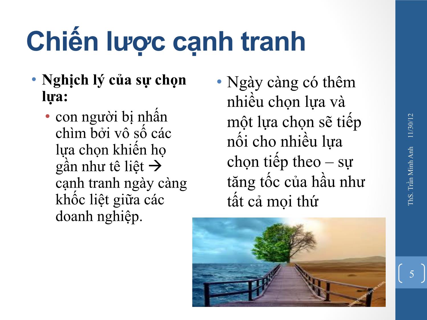 Bài giảng Quản trị chiến lược - Chương 4: Chiến lược cạnh tranh - Trần Minh Anh trang 5