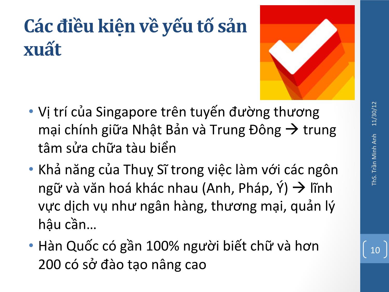 Bài giảng Quản trị chiến lược - Chương 7: Chiến lược phát triển ra nước ngoài - Trần Minh Anh trang 10