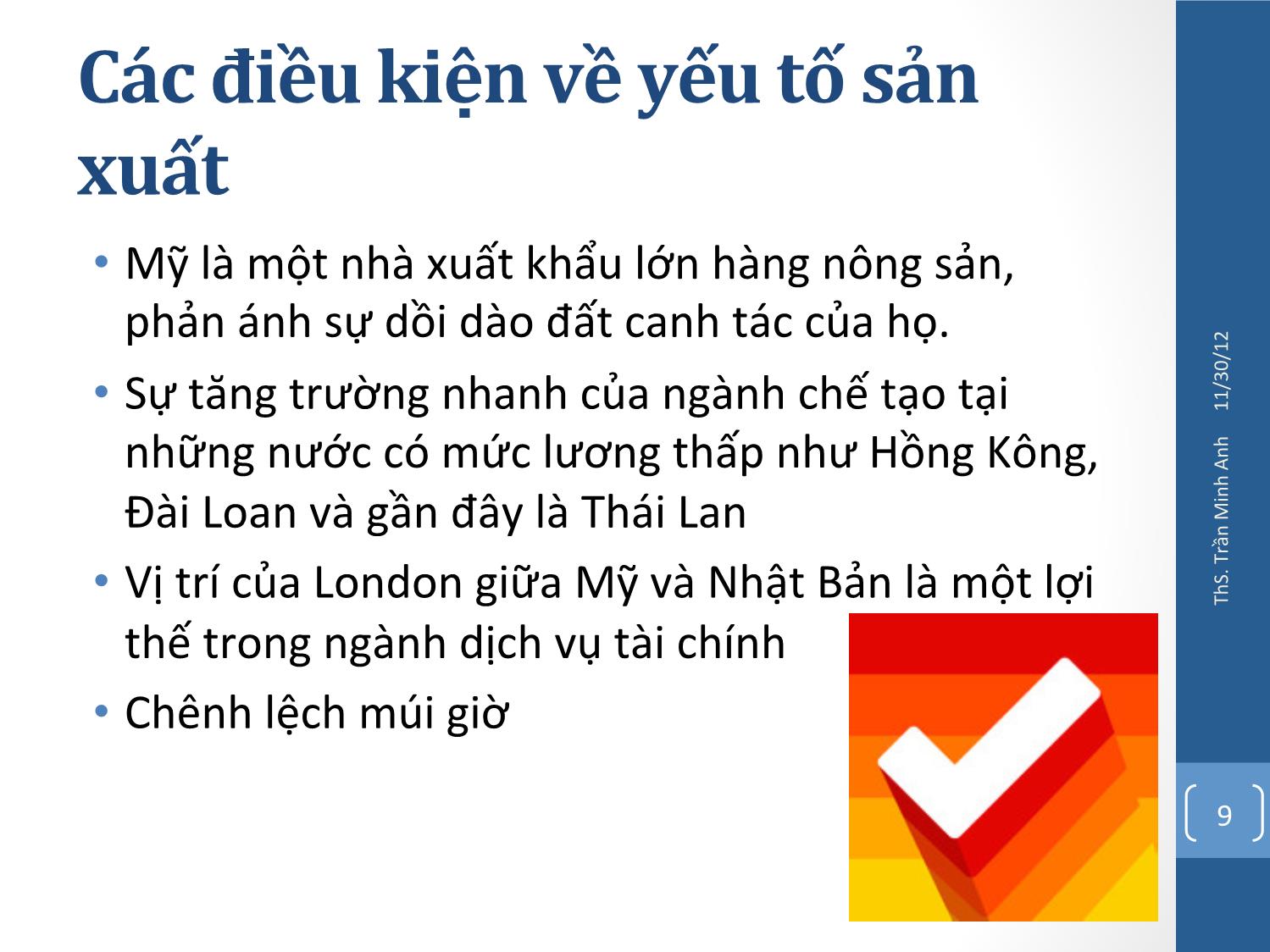 Bài giảng Quản trị chiến lược - Chương 7: Chiến lược phát triển ra nước ngoài - Trần Minh Anh trang 9