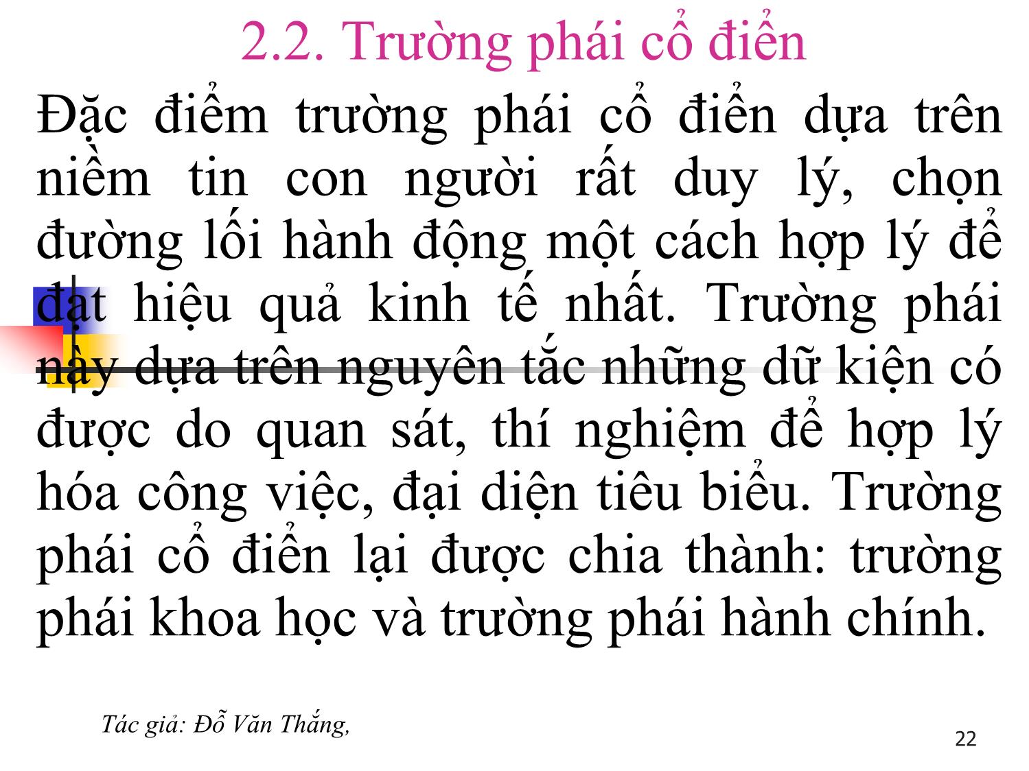 Bài giảng Quản trị học - Chương 2: Quá trình phát triển của lý thuyết quản trị - Đỗ Văn Thắng trang 3