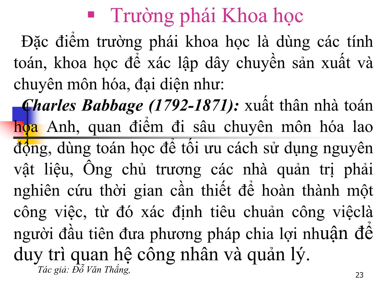 Bài giảng Quản trị học - Chương 2: Quá trình phát triển của lý thuyết quản trị - Đỗ Văn Thắng trang 4