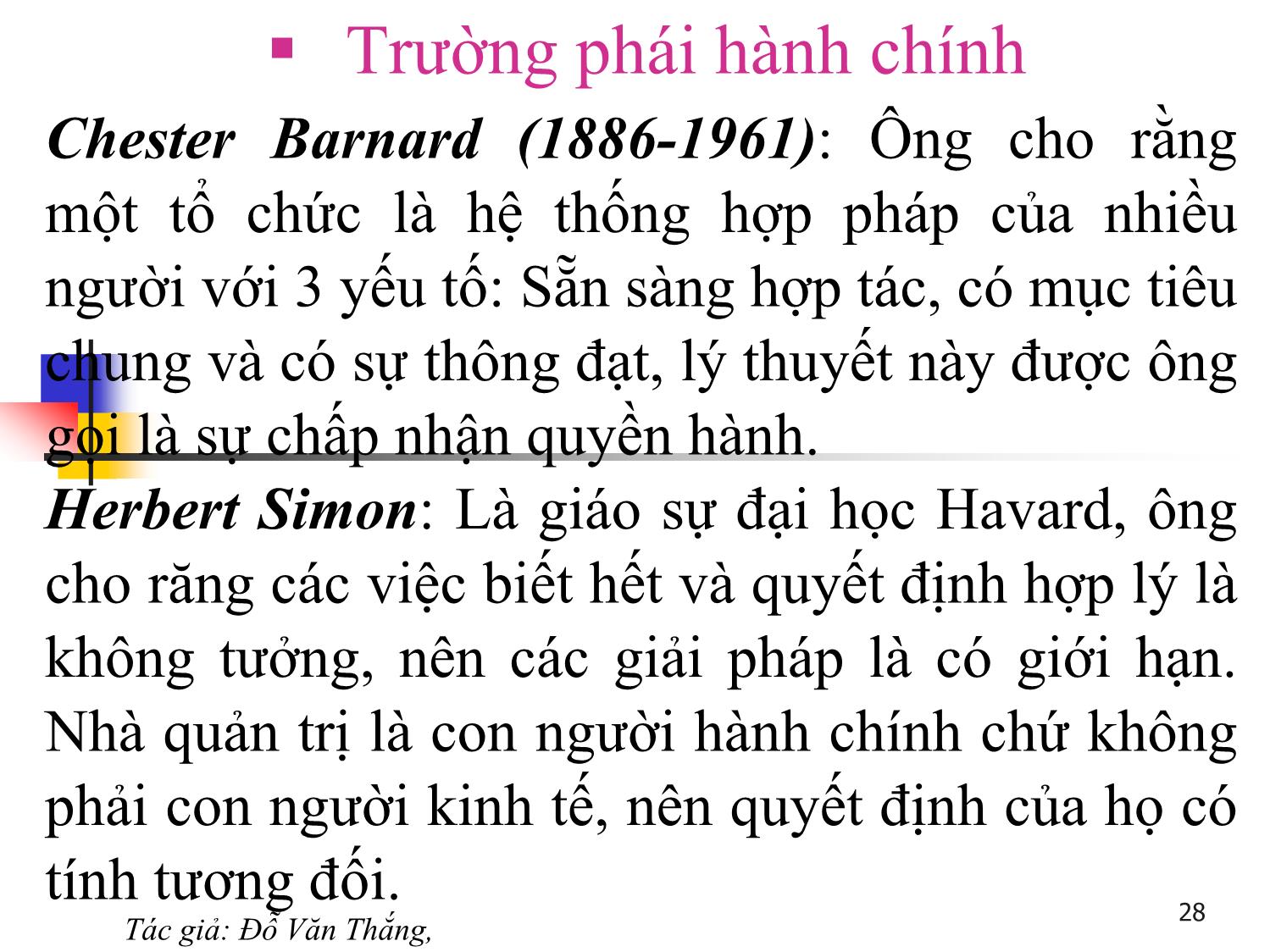 Bài giảng Quản trị học - Chương 2: Quá trình phát triển của lý thuyết quản trị - Đỗ Văn Thắng trang 9