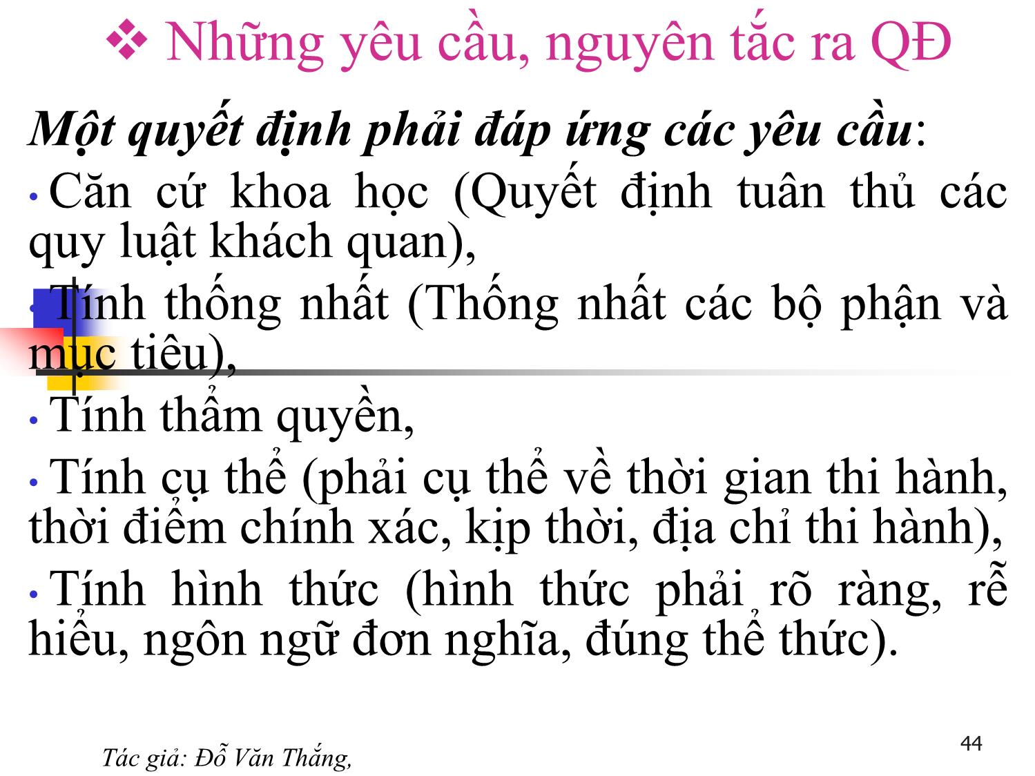 Bài giảng Quản trị học - Chương 3: Quyết định quản trị - Đỗ Văn Thắng trang 6