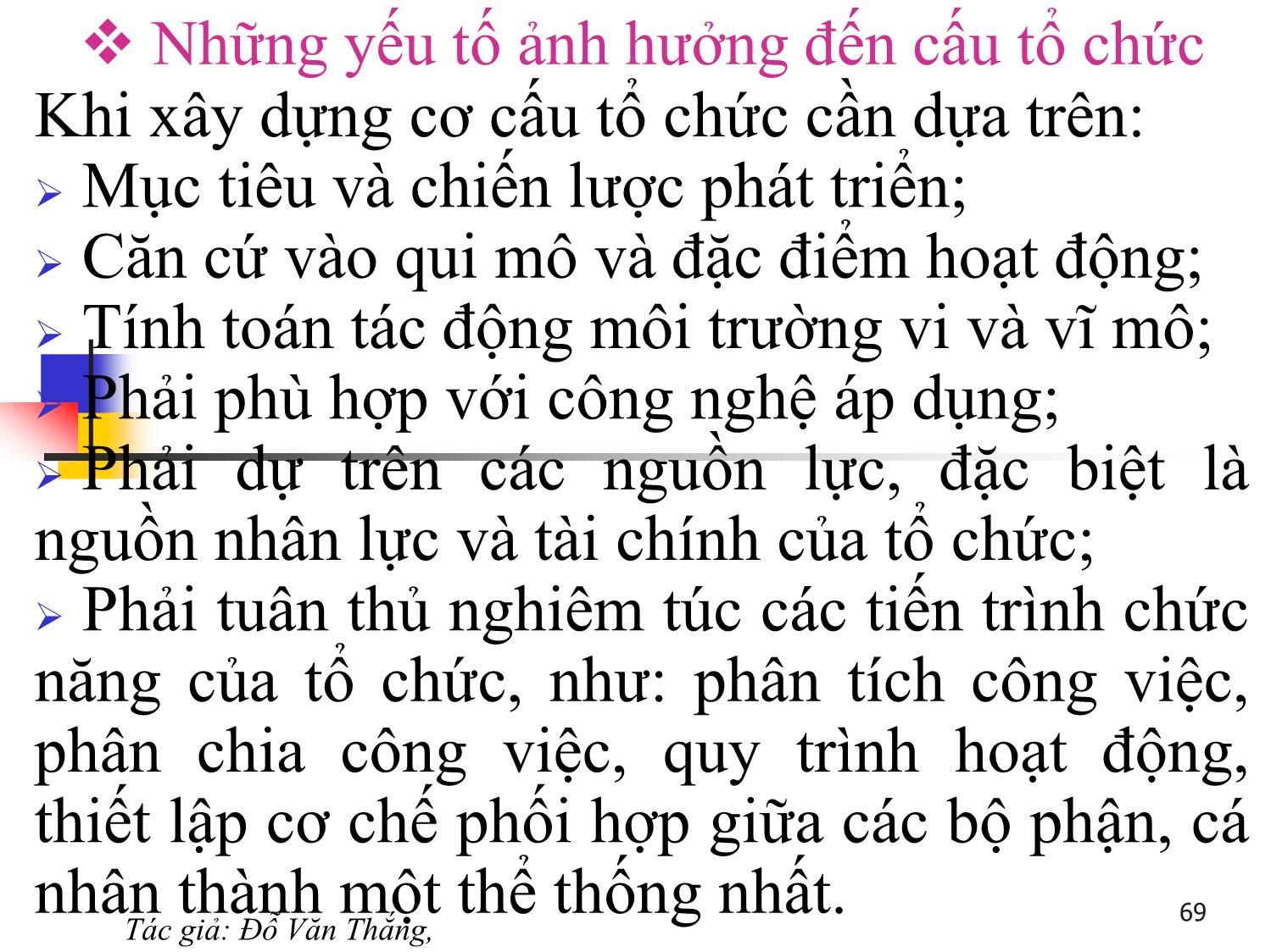 Bài giảng Quản trị học - Chương 5: Chức năng tổ chức - Đỗ Văn Thắng trang 5