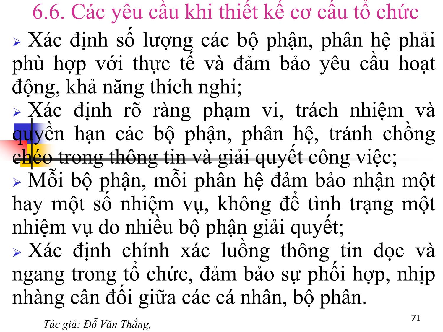 Bài giảng Quản trị học - Chương 5: Chức năng tổ chức - Đỗ Văn Thắng trang 7