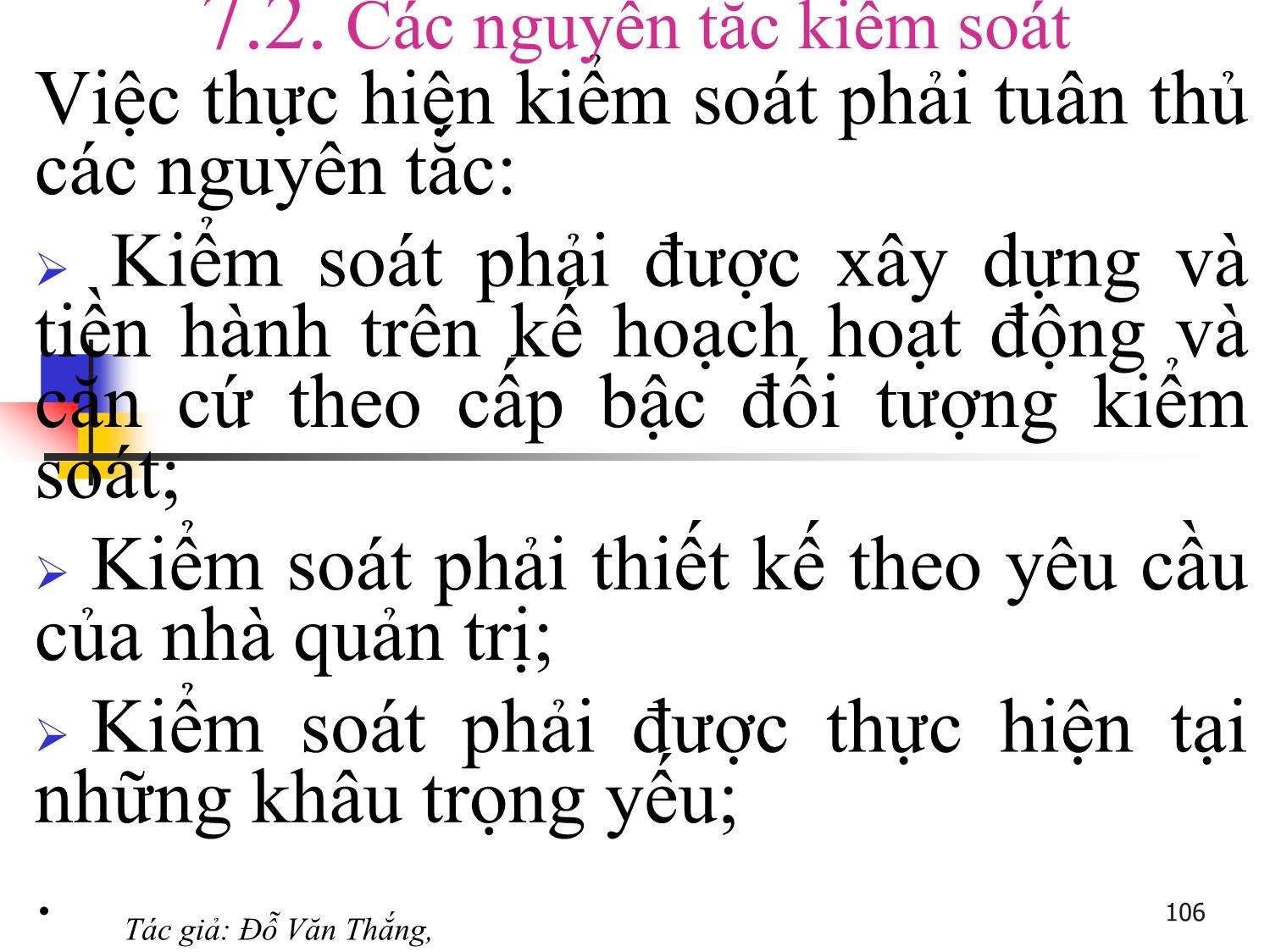 Bài giảng Quản trị học - Chương 7: Chức năng kiểm soát - Đỗ Văn Thắng trang 4