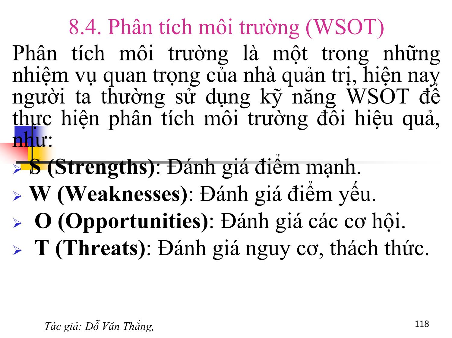 Bài giảng Quản trị học - Chương 8: Môi trường và thông tin quản trị - Đỗ Văn Thắng trang 4