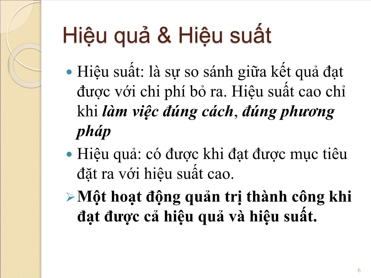 Bài giảng Quản trị học - Vũ Mạnh Cường trang 6