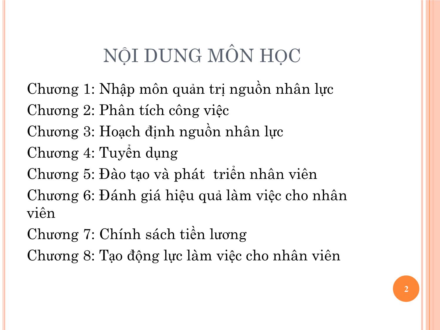 Giáo trình Quản trị nguồn nhân lực trang 2