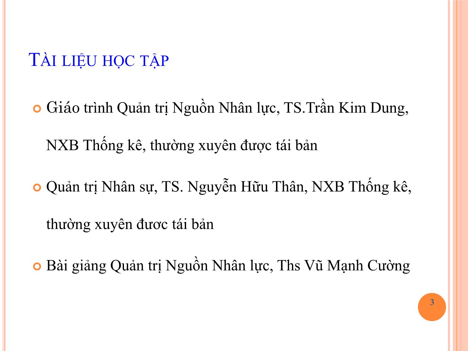 Giáo trình Quản trị nguồn nhân lực trang 3