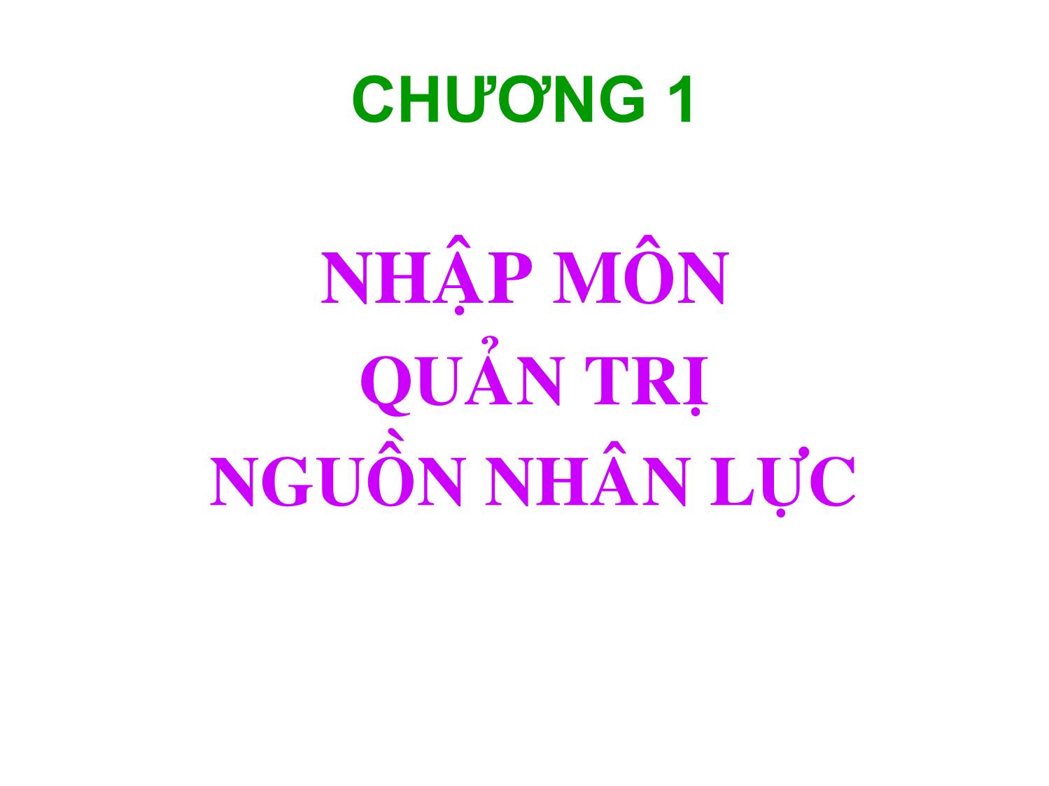 Bài giảng Quản trị nguồn nhân lực - Phạm Phi Yến trang 8