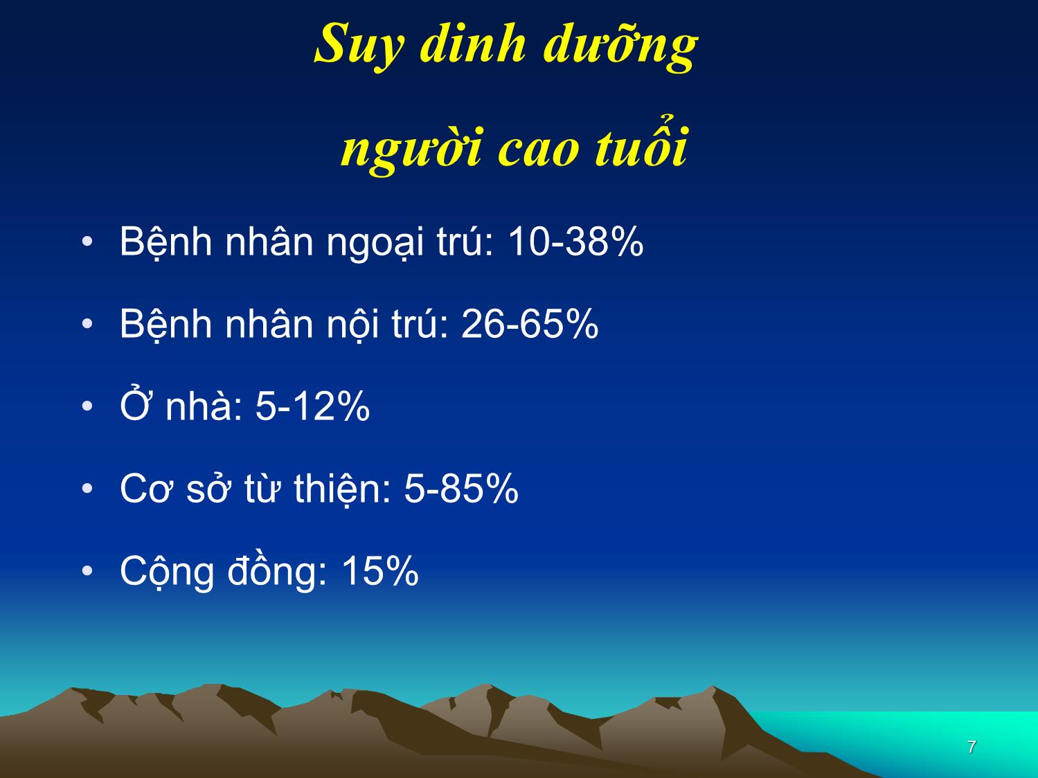 Bài giảng Dinh dưỡng người cao tuổi trang 7