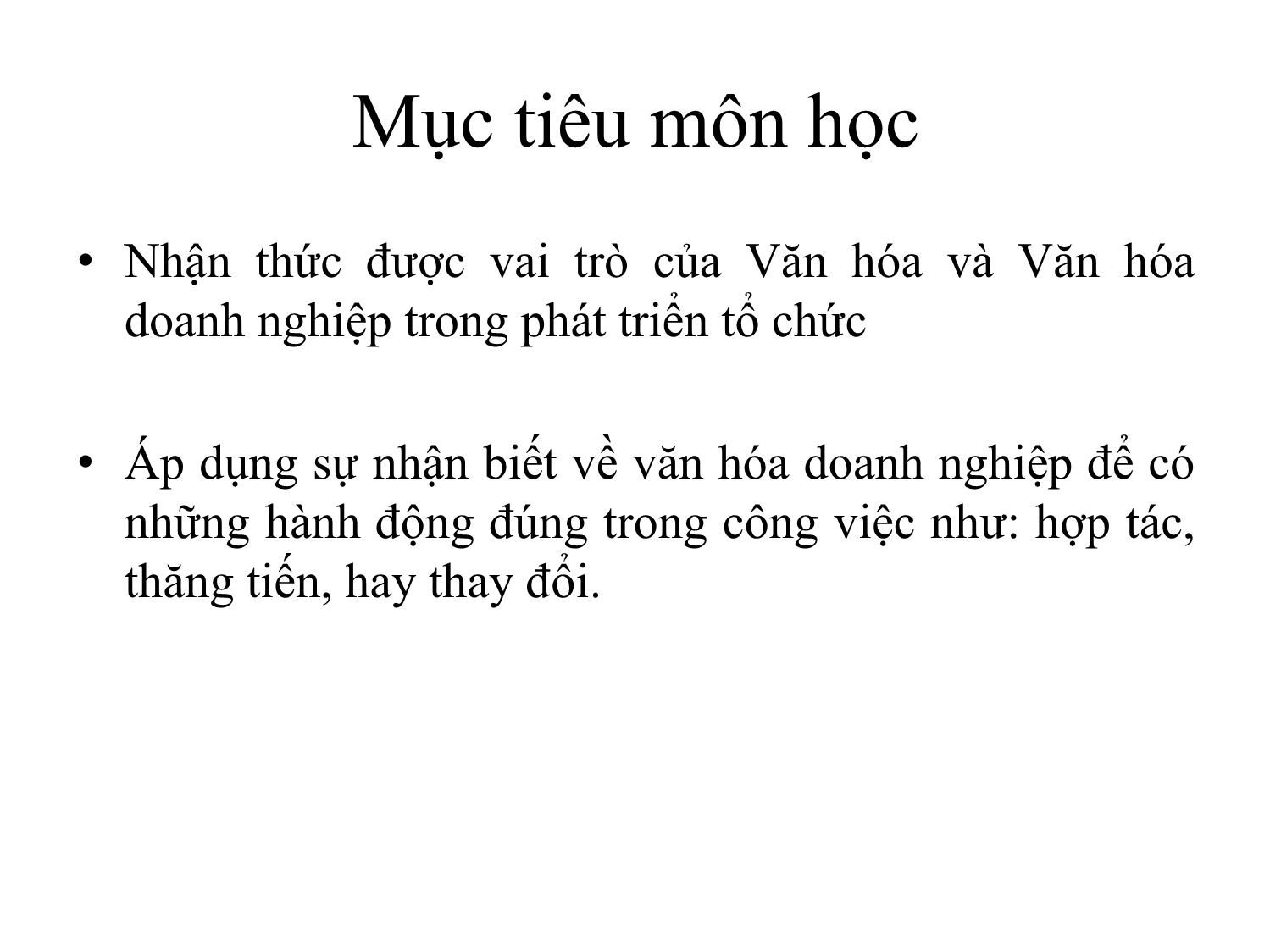 Bài giảng Văn hóa doanh nghiệp - Trần Văn Của trang 2