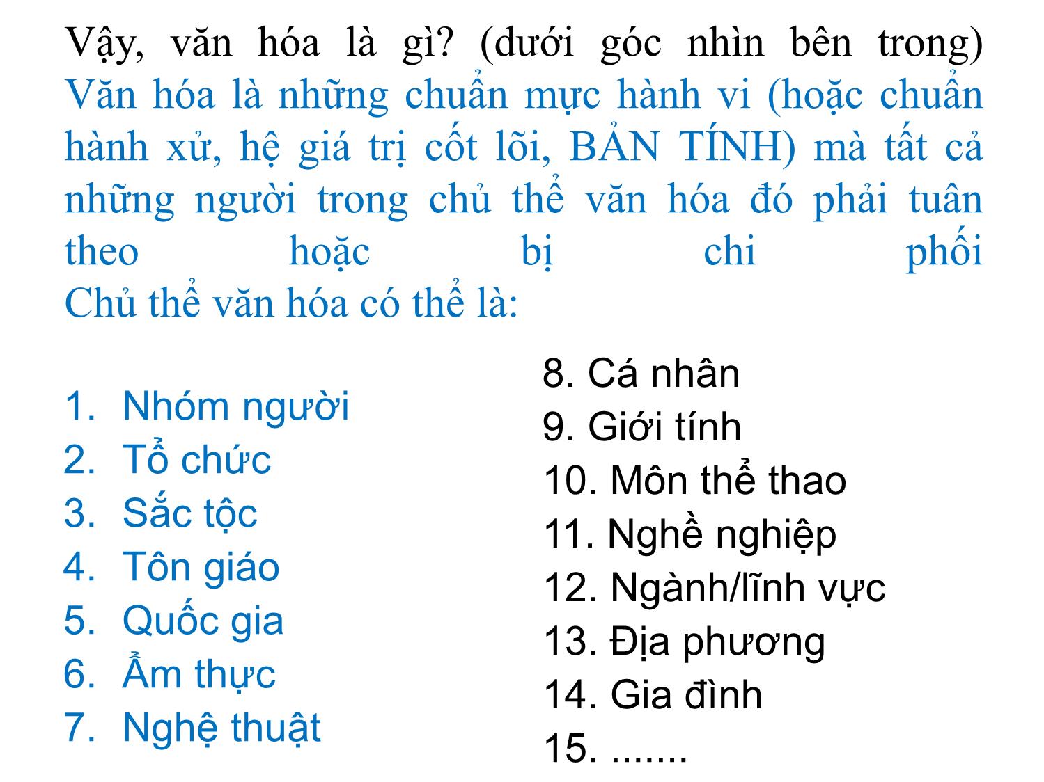 Bài giảng Văn hóa doanh nghiệp - Trần Văn Của trang 9